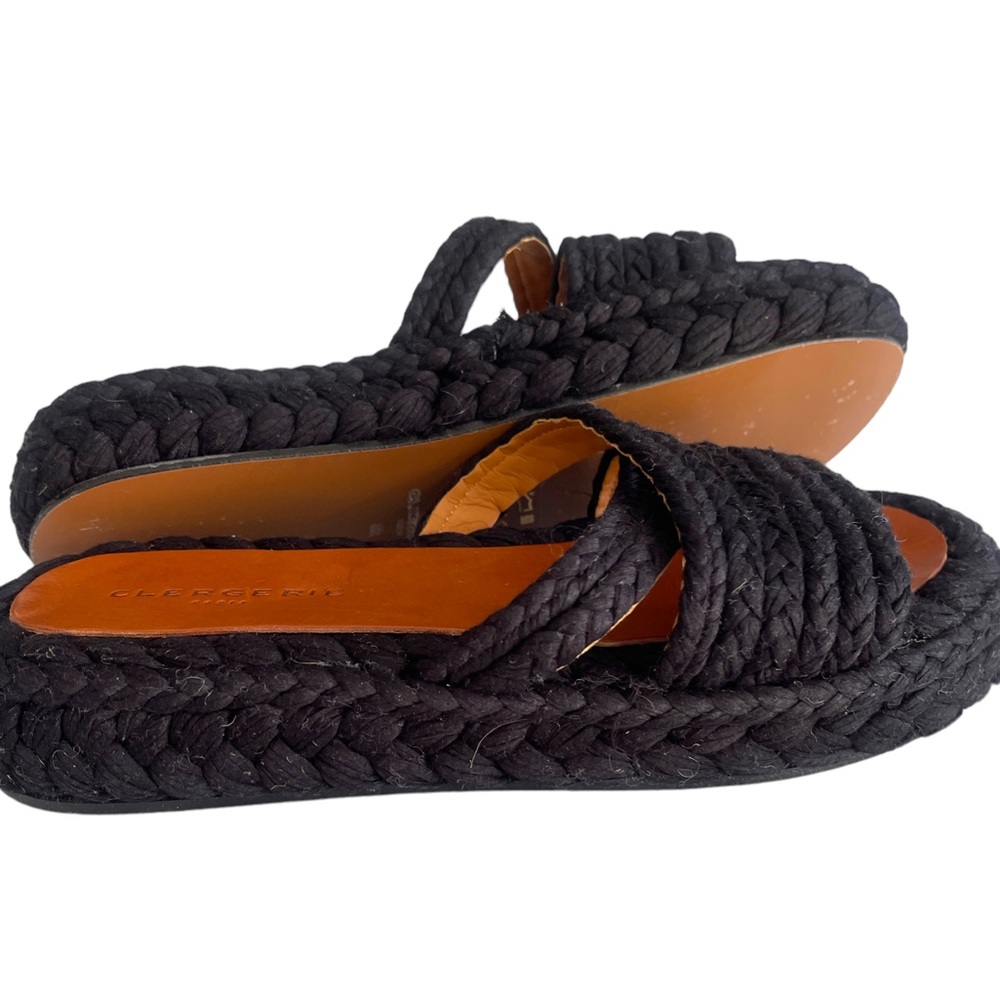 ROBERT CLERGERIE Black Jute Espadrilles
Size: 38 IT